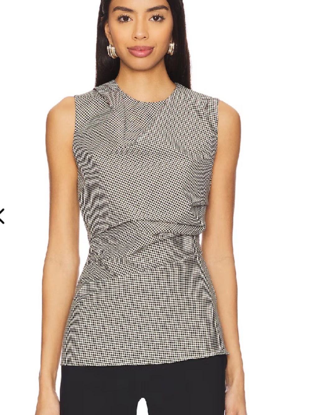 $810  RÓHE Checked wool-blend top (MEDIUM)